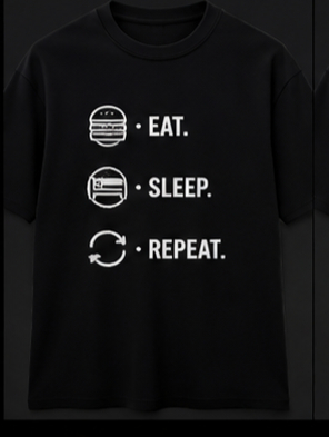 Eat Sleep Repeat Tee